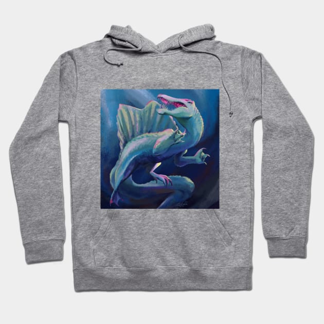 Prehistoric River Dragon Hoodie by Zing